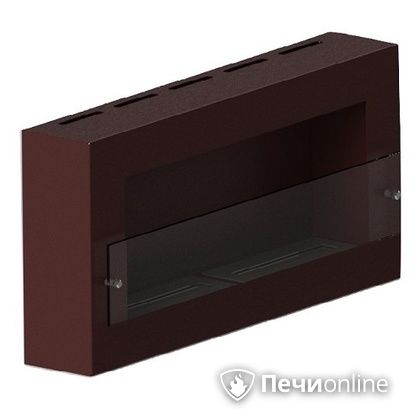 Биокамин ЭкоЛайф Window Fat II Glass black burgundy Арома в Анапе